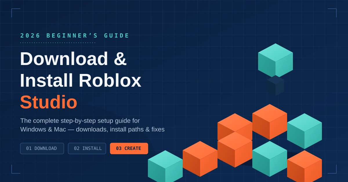 How to Download and Install Roblox Studio (2026) – Complete Beginner's Guide